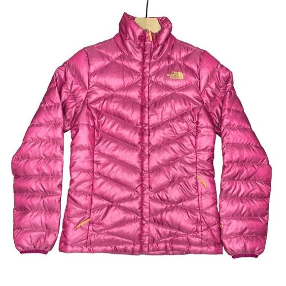 The North Face Jacket Womens XS Pink Puffer Goose Down Aconcagua 550 Snow - Picture 1 of 10